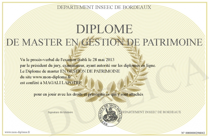 diplome gestion de patrimoine